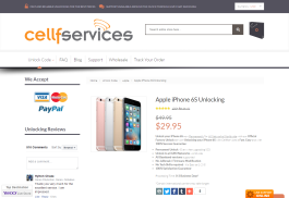 Cellfservices New Product Page Design
